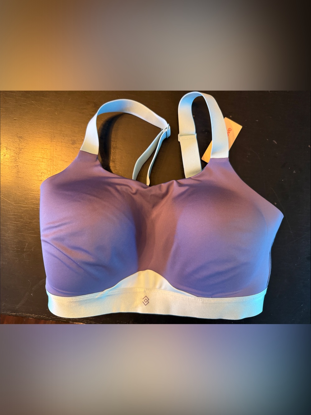 ThirdLove Purple and White Light Support Sports Bra